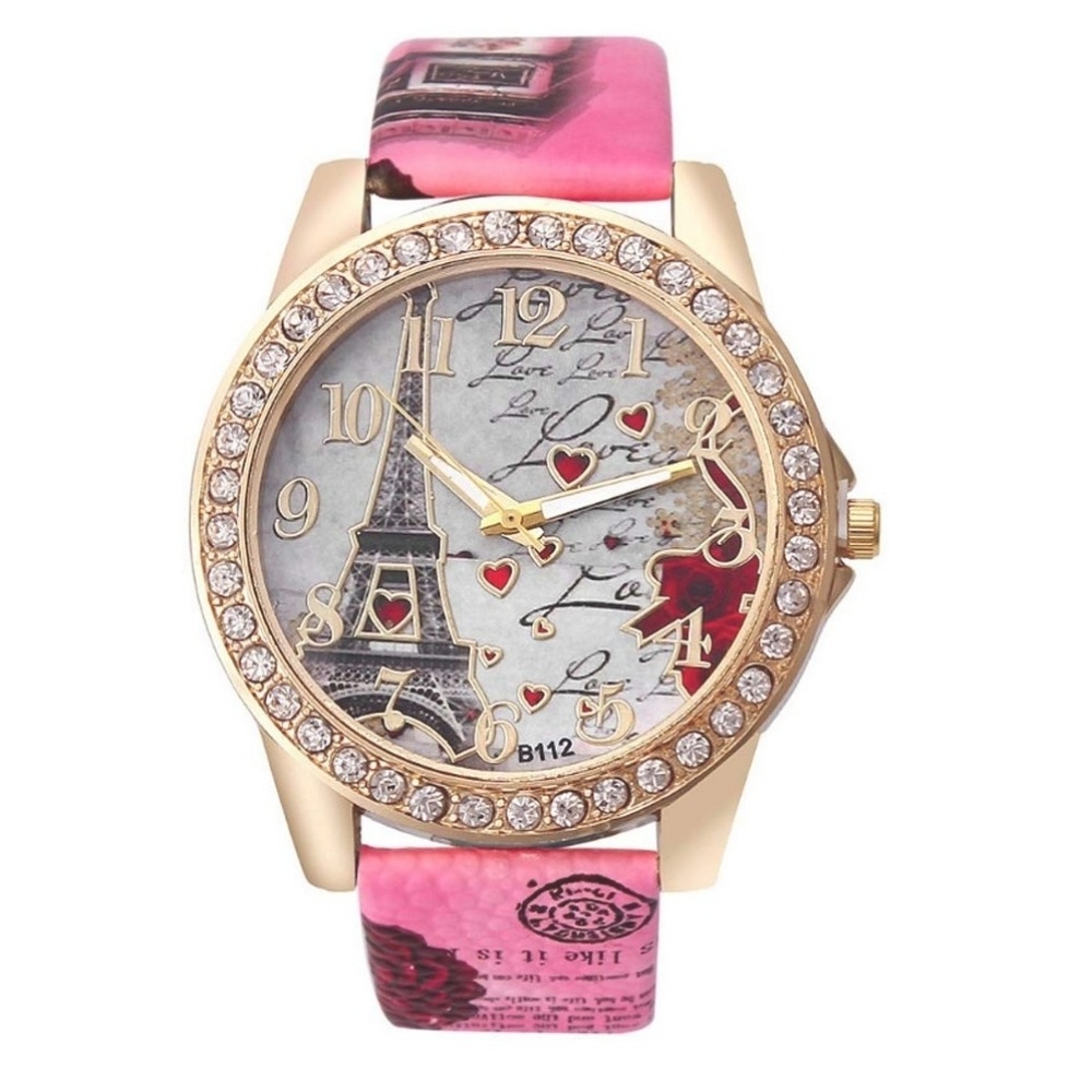 ❣❣Bling Rhinestone Accented Eiffel Tower Ladies